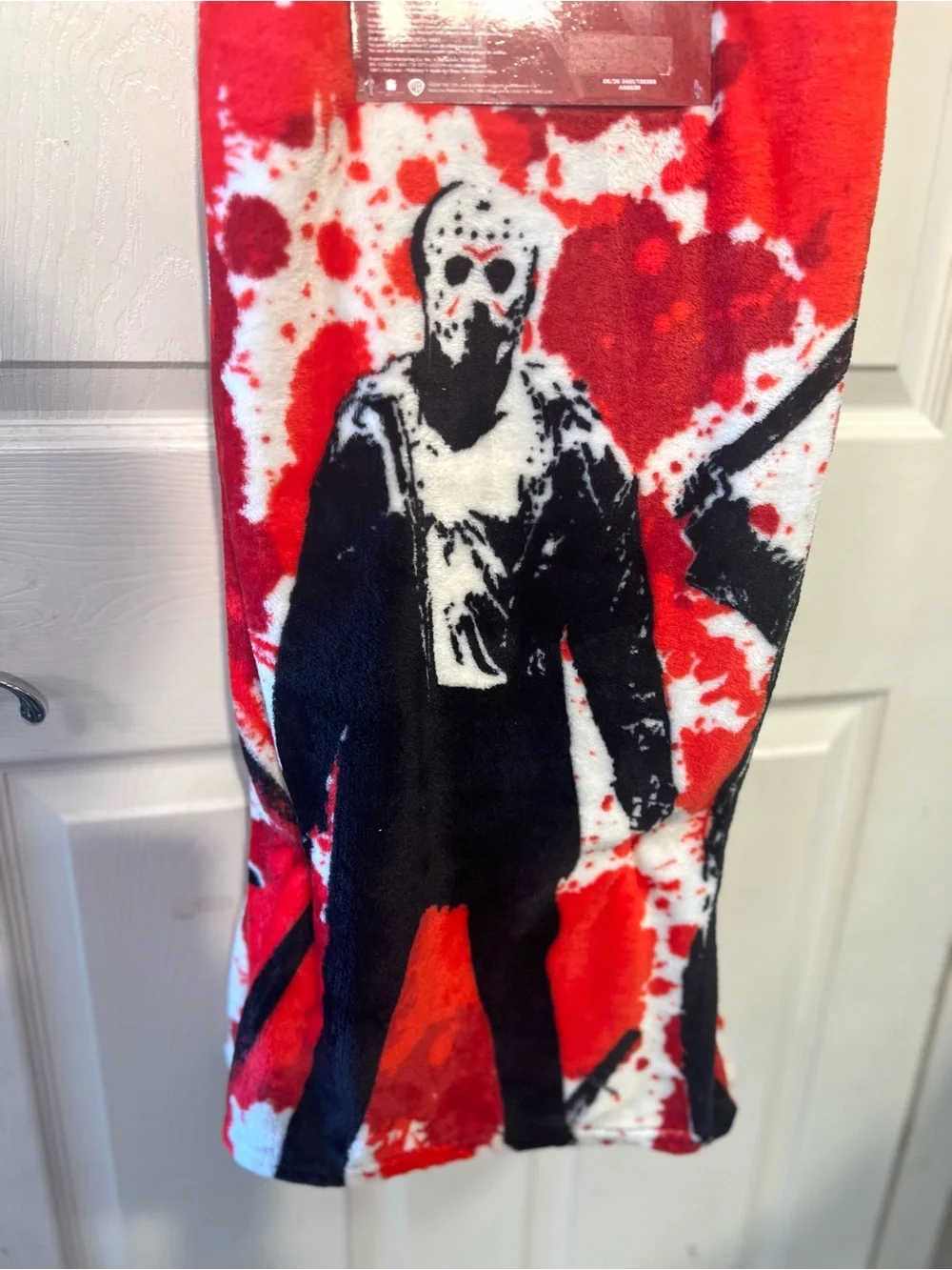 🔪Friday the 13th Jason Voorhees soft plush throw blanket-NWT🔪